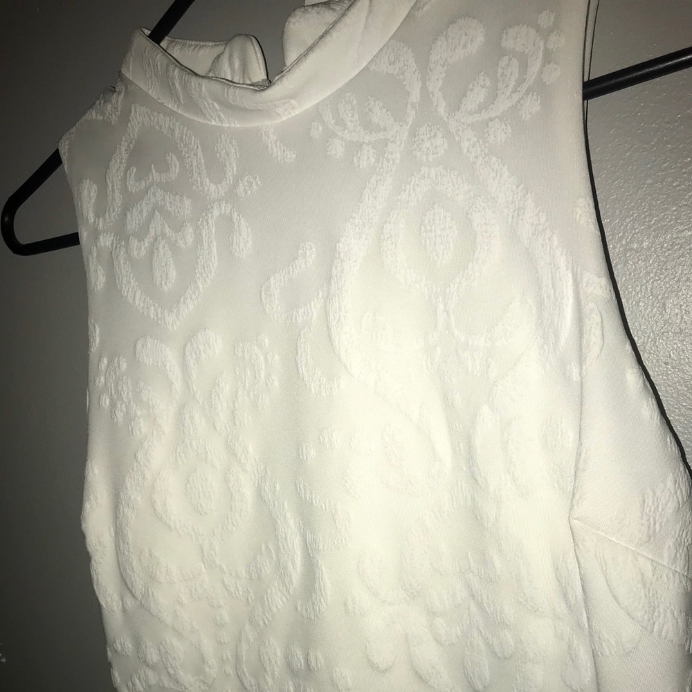 Ivory lace formal dress